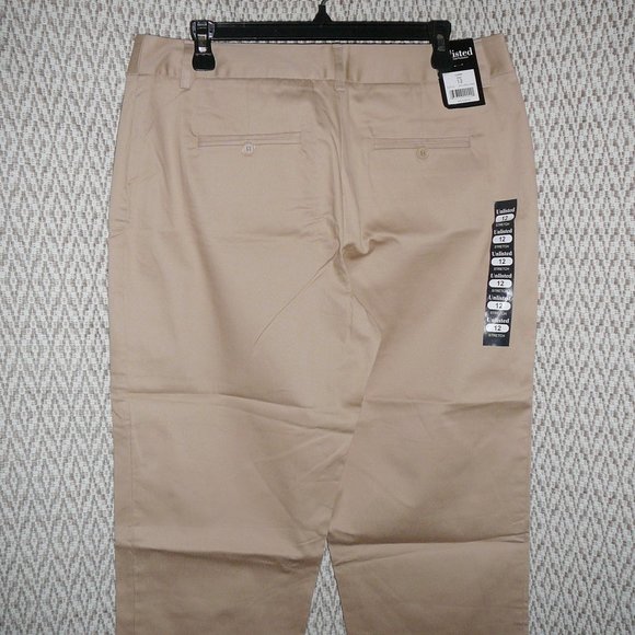 Kenneth Cole Capri Cropped Pants Women's 12 NWT Beige Khaki - Picture 6 of 9